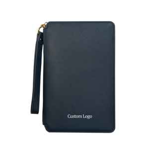 กระเป๋าสตางค์หนังแท้สีดำสำหรับผู้ชาย ดีไซน์หรูหรา ทำมือ ทรงบาง - Product Image 2