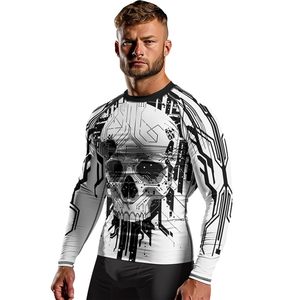 เสื้อแรชการ์ดแบบสั่งทำได้สำหรับทุกเพศ OEM ซับลิเมชั่น UPF 50 สำหรับฝึกซ้อมแบบไม่ใช้ยิมนาสติก ผ้าโพลีเอสเตอร์กันระคายเคือง ขายส่งจากโรงงาน OEM - Product Image 2