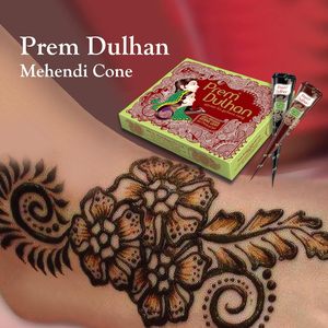 Henné Organique pour le Corps Sans Produits Chimiques Couleur Foncée Tatouage de Mariée sur les Mains en Cône Vente en Gros - Product Image 6