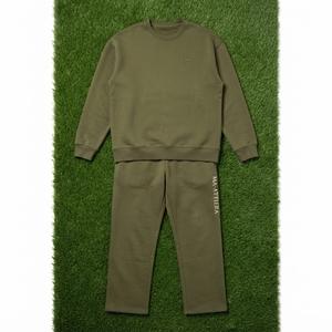 Conjunto Deportivo para Hombre en Verde Oliva, Sudadera con Cuello Redondo y Pantalones Jogger, Traje de Dos Piezas, Ropa Casual de Calle y para Estar en Casa - Product Image 5