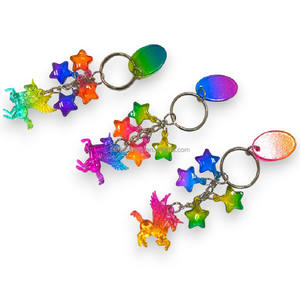 Llaveros con forma de unicornio 3D PS con impresión UV-Regalos promocionales duraderos de recuerdo - Product Image 3