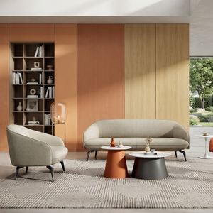 Ensemble de canapés modernes de luxe en tissu, style scandinave minimaliste, pour salon, mobilier confortable pour la maison et l'hôtel - Product Image 1