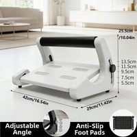 Repose-pieds ergonomique réglable à 5 niveaux sous le bureau avec surface texturée pour une utilisation quotidienne essentielle