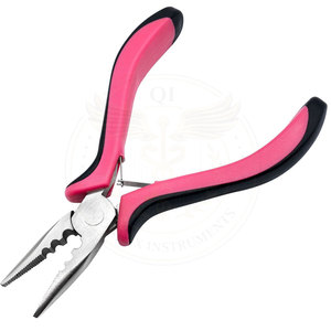 Pinzas para Extensiones de Cabello, Herramienta Mini de 3 Orificios para Extensiones de Cabello con Anillos Micro y Nano (Rosa) - Product Image 1