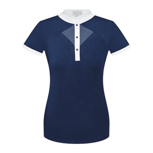 OEM Black Competition Latest Wholesale Sport Shirt Horse Riding Tops Long Sleeves <b>Equestrian</b> Riding Shirt - Product Image 3