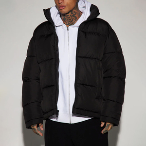 Nouvelle arrivée : Doudoune unisexe personnalisée de haute qualité, style décontracté, brillante, à col montant et à capuche, vente en gros - Product Image 3