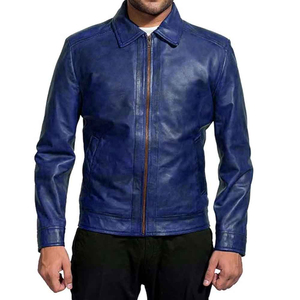 Custom Design Men Genuine <b>Leather</b> <b>Jacket</b> Motorcycle Biker Style Cowhide <b>Winter</b> Warm <b>Jacket</b> Wholesale Factory - Product Image 2