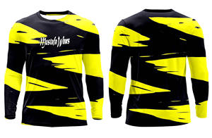 เสื้อยืดแขนยาวสำหรับฤดูใบไม้ผลิและฤดูใบไม้ร่วง แบบยูนิเซ็กซ์ คอกลม ป้องกันรังสียูวี 50+ ระบายอากาศได้ดี แห้งเร็ว เหมาะสำหรับเล่นกีฬาและสวมใส่ลำลอง ผลิตจากโพลีเอสเตอร์ 100% - Product Image 2