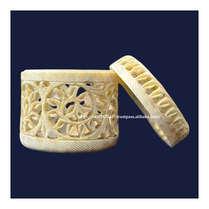 Produit haut de gamme de qualité supérieure Boîte en stéatite design haut de gamme avec sculpture Produit fait à la main utilisé pour la boîte de rangement de bijoux Article cadeau - Product Image 2