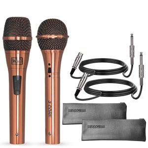 Microfono palmare XLR dinamico a 5 conduttori, elegante e con audio nitido, per karaoke, per lui e per lei, per coppie - Product Image 1