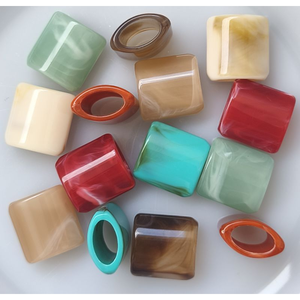 Resin Jewelry Finger <b>Ring</b> Highly Polish for Men Women Party Use Engagement Finer <b>Ring</b> by blossom <b>craft</b> india - Product Image 4