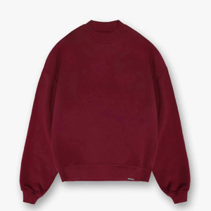 Sweat-shirts à col rond pour homme, hiver, broderie personnalisée, impression numérique, couleur unie, écologiques, coupe classique, 100% coton biologique - Product Image 4