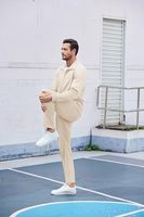 Setelan Olahraga Pria Premium Streetwear, Jaket Atletis Modis, Celana Jogger Santai, Pakaian Olahraga Kasual