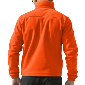 เสื้อแจ็คเก็ตขนแกะบุขนเชอร์ปาสำหรับผู้ชาย ฤดูหนาว ปักโลโก้ได้ ซิปเต็มตัว อุ่น กันลม เหมาะกับกิจกรรมกลางแจ้ง สไตล์ลำลอง รับผลิตตามแบบ (OEM) ขายส่ง - Product Image 2