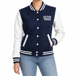 Chaqueta Varsity Corta para Mujer, Precio al por Mayor, Tendencia 2026, Parches Bordados de Alta Calidad, Logotipo Personalizado de Béisbol - Product Image 5
