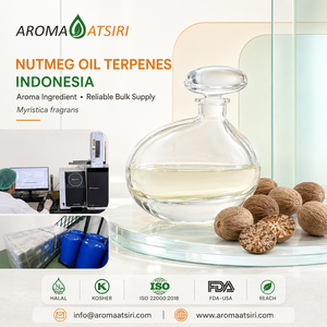 AROMA ATSIRI Nutmeg <b>Oil</b> Terpenes 100% Pure Steam Distilled Essential <b>Oil</b> From Indonesia Fresh Warm Spicy Scent for Aromatherapy - Product Image 1