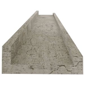 Mensole a muro 4 pezzi grigio cemento 31.5 Design Urban Chic "x 3.5" x 1.2" - Product Image 6