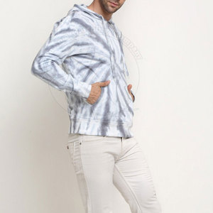 เสื้อฮู้ดดี้ขายส่งจากโรงงานปี 2026 ฮู้ดดี้พิมพ์ลายมัดย้อมพร้อมโลโก้สั่งทำ ฮู้ดดี้โพลีเอสเตอร์สีสันตามสั่งสำหรับผู้ชาย - Product Image 5