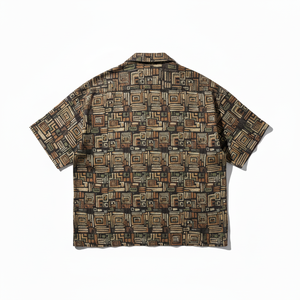 Camisa Hawaiana de Verano Estilo Japonés para Hombre, Holgada, Casual, de Manga Corta, con Botones, Estampado Hawaiano, Anti-Pilling, Poliéster/Algodón - Product Image 4
