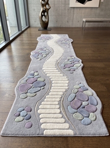 Tapis tufté personnalisé, motif dessin animé découpé, antidérapant, résistant aux taches, en acrylique, pour la maison et la cuisine - Product Image 2