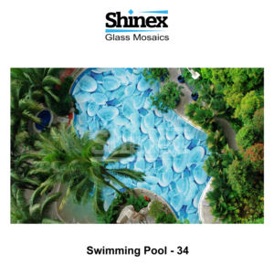 Carreaux de piscine mosaïques antibactériens antidérapants et résistants aux UV de luxe pour écoles et villas, utilisation extérieure résistante à l'eau - Product Image 1