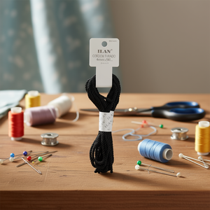 Cordoncino Nero da 4mm x 5m per Cucito e Artigianato - Product Image 3