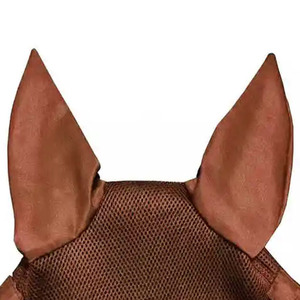 New Style Horse Equipment <b>Fly</b> Veil Face Mesh Custom Logo Riding Protection Ear Bonnet Horse <b>Fly</b> Veil - Product Image 6