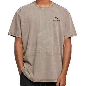 T-shirt délavé à l'acide le plus vendu, T-shirt à bas prix, T-shirt personnalisé en gros, T-shirt délavé à l'acide doux au toucher personnalisé - Product Image 2