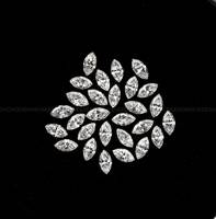 OM GEMS 5.0 X 2.5 MM Pierre en vrac taille marquise, diamant de laboratoire couleur D, percé au laser, pour la fabrication de bijoux