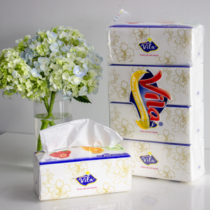 Mouchoirs en papier 100% pâte de bois vierge, origine Vietnam, 300 feuilles, 2 plis, toucher doux et délicat, qualité supérieure - Product Image 2