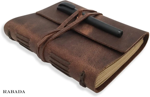 Personal Travel Diary Unlined Paper Sketchbook Doodle Art Book Recipe Book Organizer Leather <b>Journal</b> Diary Writing Notebook - Product Image 2