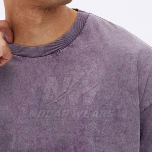Service OEM – T-shirts légers pour hommes effet délavé – T-shirts slim fit pour hommes effet délavé, très tendance - Product Image 5