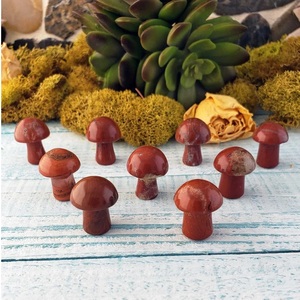 Wholesale Chakralume Natural Gemstone Quartz <b>Crystal</b> Red Jasper Mini <b>Crystal</b> Agate Mushroom Decorative Healing Stone <b>Set</b> Chakra - Product Image 5
