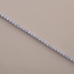 igi certified lab grown round diamond tennis <b>bracelet</b> in <b>solid</b> 925 sterling <b>silver</b> iced out fine jewelry chain unisex gift - Product Image 5
