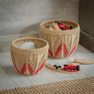 aper Rope Woven <b>Storage</b> Basket Decorative Organizer <b>Bin</b> for Home Nursery Shelf Closet Bathroom Minimalist <b>Storage</b> Basket OEM ODM - Product Image 4