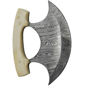 Cuchillos Ulu de Acero Forjado Damasco, Artesanía Premium, Hoja Duradera, Cuchillos Ulu de Acero Damasco para Picar con Alto Rendimiento - Product Image 5