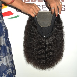 Unprocessed Indian Remy Curly <b>Human</b> <b>Hair</b> Extensions Machine Double Weft HD Lace Curly Wig 100g <b>Weave</b>/Fusion/Clip-in Attachment - Product Image 6