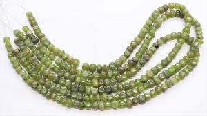 ลูกปัดเวสโซไนต์สีเขียว AAA แบบเรียบ ขนาด 6-7 มม. ลูกปัดเวสโซไนต์ดิบขัดเงา ขนาด 16 นิ้ว ลูกปัดเวสโซไนต์แบบหลวมสำหรับทำเครื่องประดับ - Product Image 4