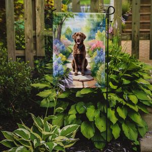Multicolor Chesapeake Bay Retriever Spring Path Garden Flag Buzón Decorativo Patio Banner para Patio Obras de arte y camas de flores - Product Image 2