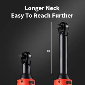 Clé à cliquet électrique sans fil 18V à couple élevé, 57 Nm, outil électrique à vitesse variable, outil à cliquet allongé 3/8 pouces - Product Image 2