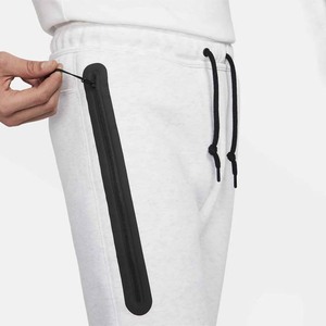 <b>Men's</b> <b>White</b> Drawstring Elastic Waist Zip Pocket Cuffed Sweatpants <b>Joggers</b> Sporty Track Pants - Product Image 4
