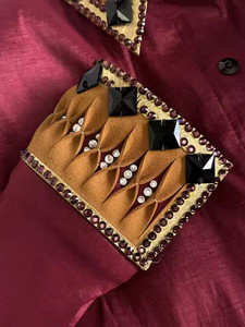 Camisa de Competición de Equitación Occidental Bordada Personalizada para Mujer, Ropa para Competencia de Rodeo - Product Image 2