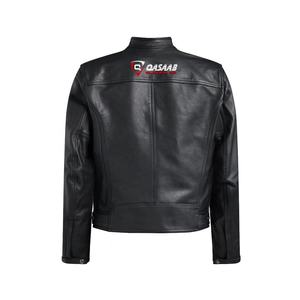 Vintages respirants pour hommes Motard rétro-Styles Moto Vestes personnalisées hiver automne en cuir Pu vieilli - Product Image 5