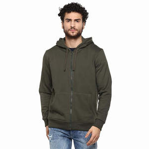 Sweat-shirts à capuche zippés pour hommes, style streetwear oversize, avec option de logo personnalisé, prix raisonnable. - Product Image 6