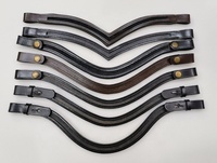 Bride rembourrée souple pour cheval équestre de luxe avec cristaux de roche et dessus en cuir verni fabricant de gros indien