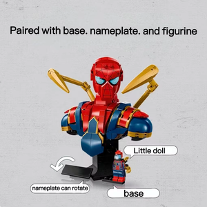 Nueva Colección de Héroes 2025, Busto de Iron Spider en Acero, Estatua 3D 76326, Bloques de Construcción, Rompecabezas, Modelo de Juguete, Regalo de Cumpleaños y Navidad - Product Image 3