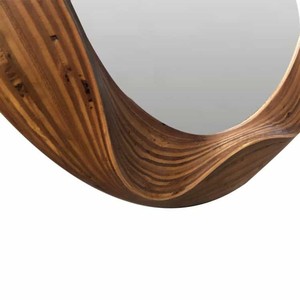Birch Wood Wall <b>Mirror</b> Scandinavian Style Decorative - Product Image 2