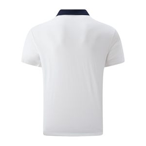 Men's <b>White</b> Cotton Knitted Short Sleeve <b>Polo</b> Shirt With Pocket Casual Style Solid Color Breathable Design Men's <b>Polo</b> Shirts - Product Image 5