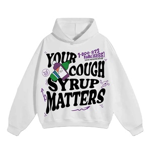 Sudadera con Capucha Personalizada para Hombre, Estilo Urbano, de Algodón Grueso y Felpa, Hip Hop, Holgada, de Corte Amplio - Product Image 1
