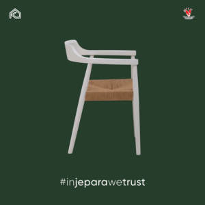 Chaise de salle à manger en bois massif artisanale de qualité supérieure avec assise en corde de papier tressée pour hôtel, restaurant, café, vente en gros - Product Image 5